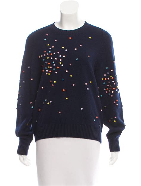 chanel vintage cashmere blu|Chanel cashmere sweaters.